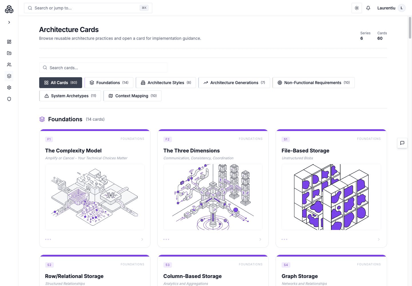 Architecture Cards library