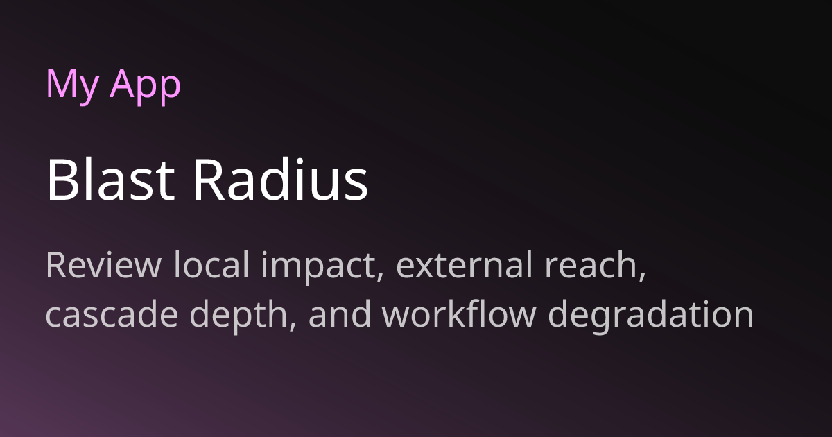 Blast Radius